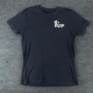 1UP USA Cycling T-Shirt Mens Medium Charcoal Gray Heather Short Sleeve Graphic